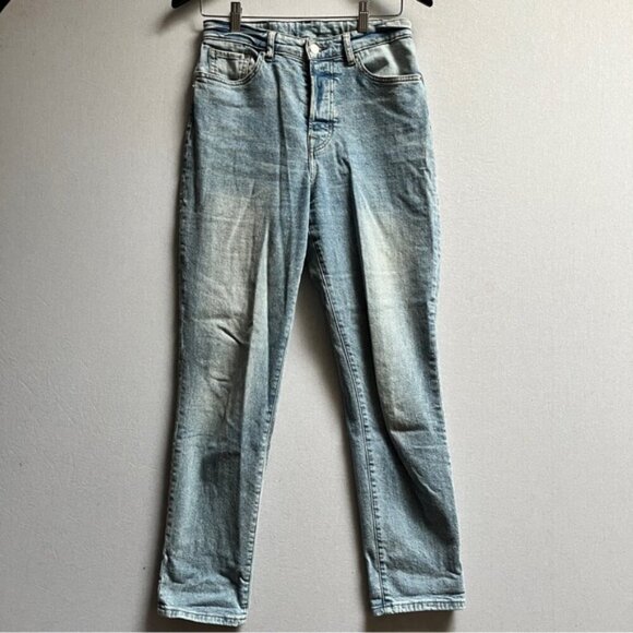 H&M Mom’s denim button fly high waisted jeans Sz 6 - Picture 1 of 13